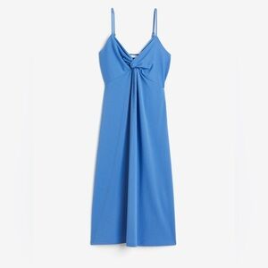 NWT H&M Blue Twist Front Dress (Med)